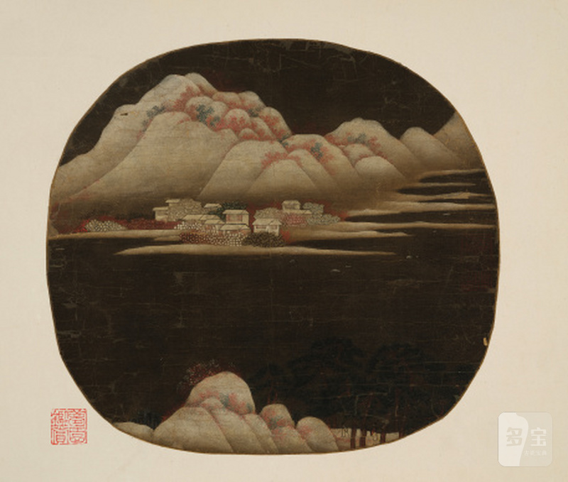 佚 名 潼关浦雪图